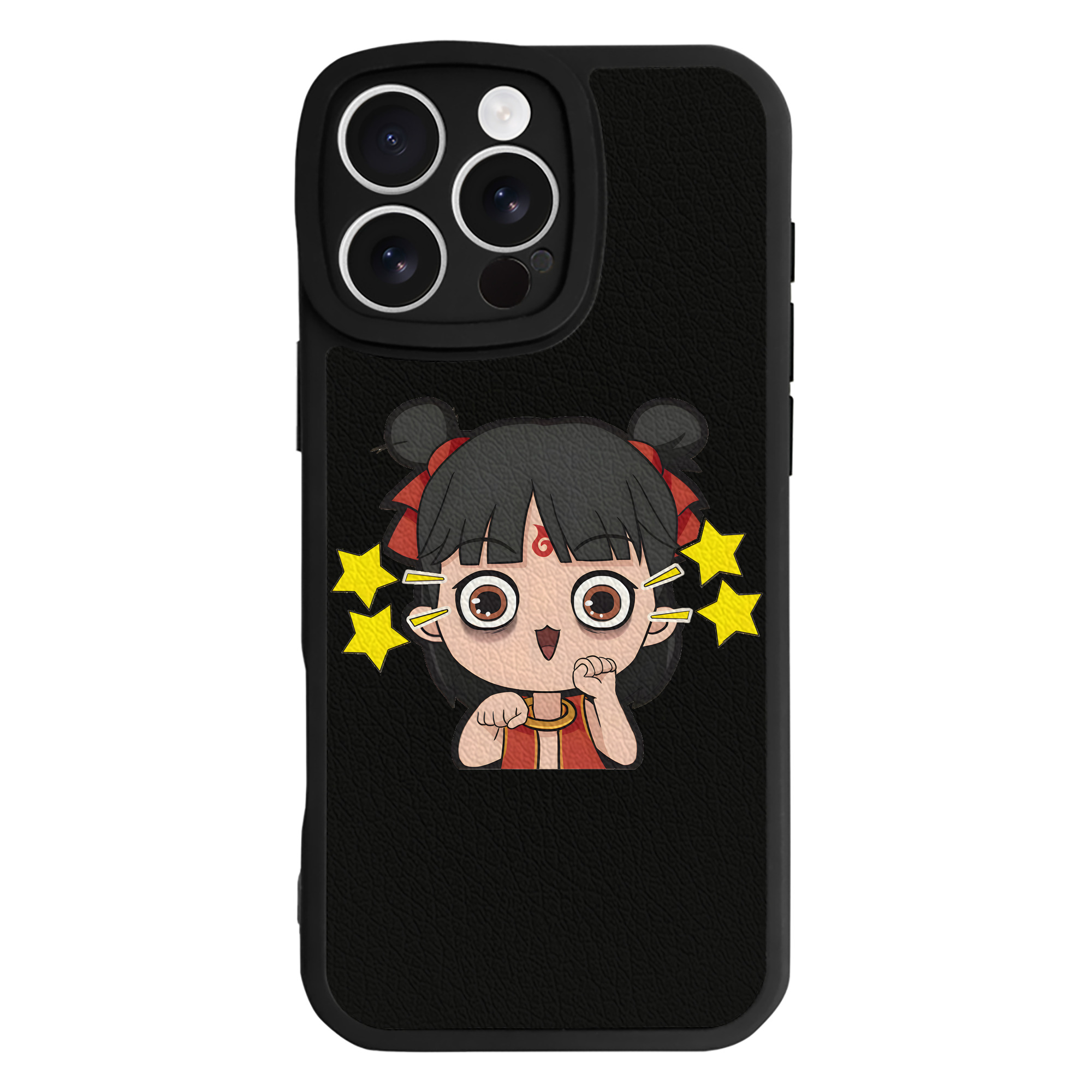 （画像用） Ne Zha 2 ナタ 魔童の大暴れ 【iPhone 16シリーズ対応】シリコンスマホケース（レザー調） 材質：シリコン